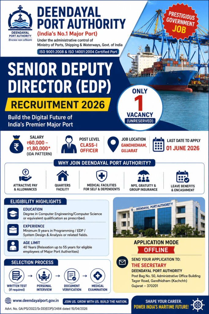 Senior Deputy Director EDP Recruitment 2026