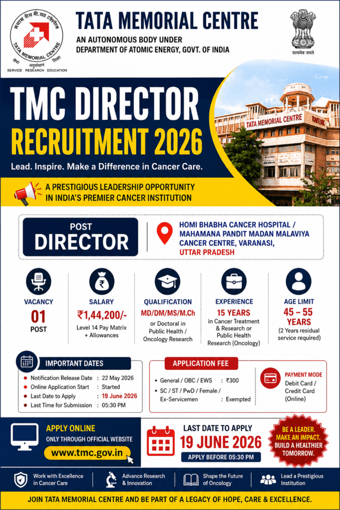 TMC Director Recruitment 2026