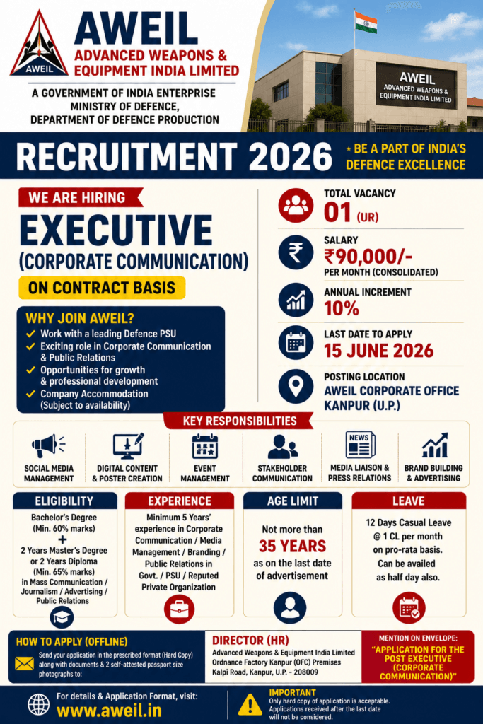 AWEIL Executive Corporate Communication Recruitment 2026