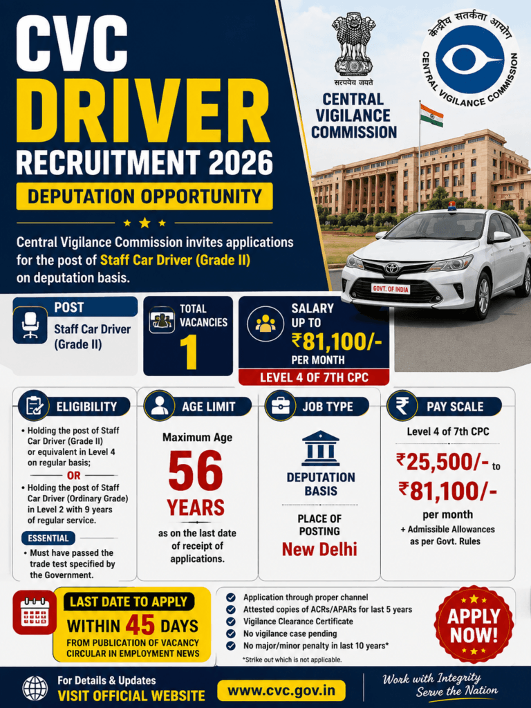 CVC Driver Recruitment 2026