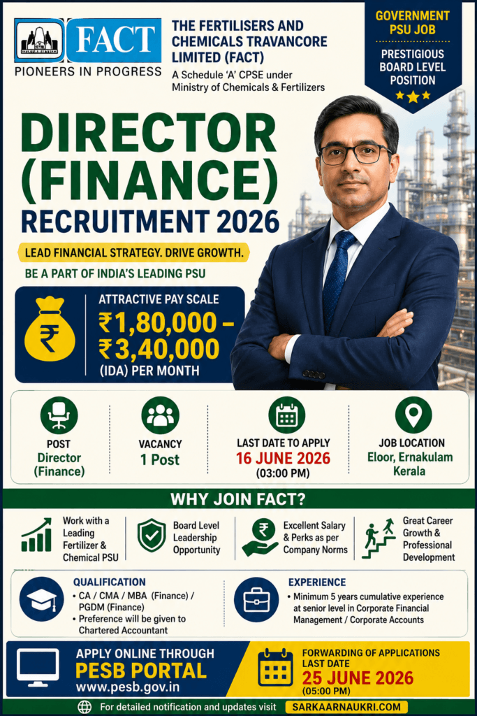 FACT Director Finance Recruitment 2026