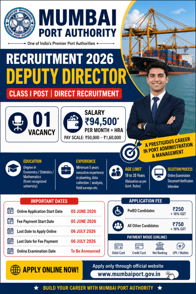 Mumbai Port Authority Recruitment 2026