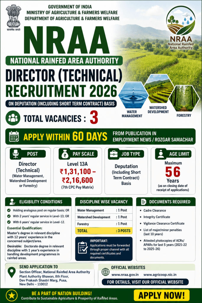 NRAA Director Recruitment 2026