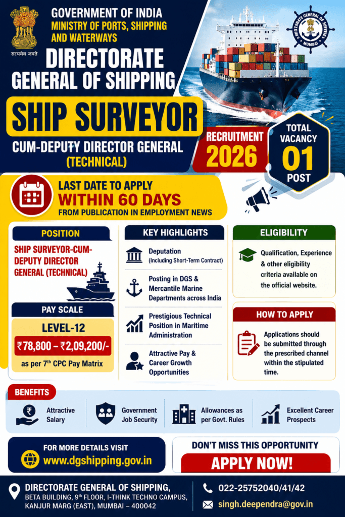 Ship Surveyor Recruitment 2026