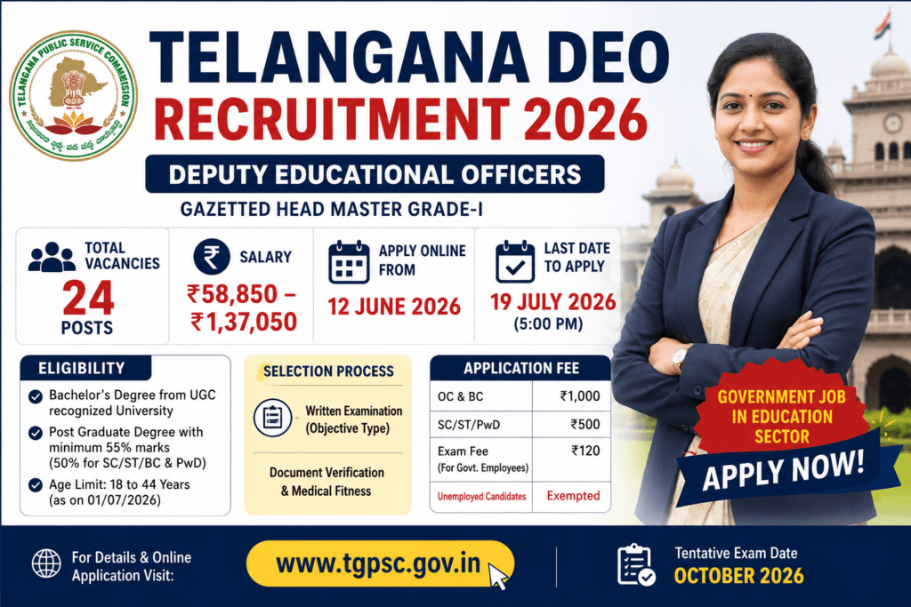 Telangana DEO Recruitment 2026