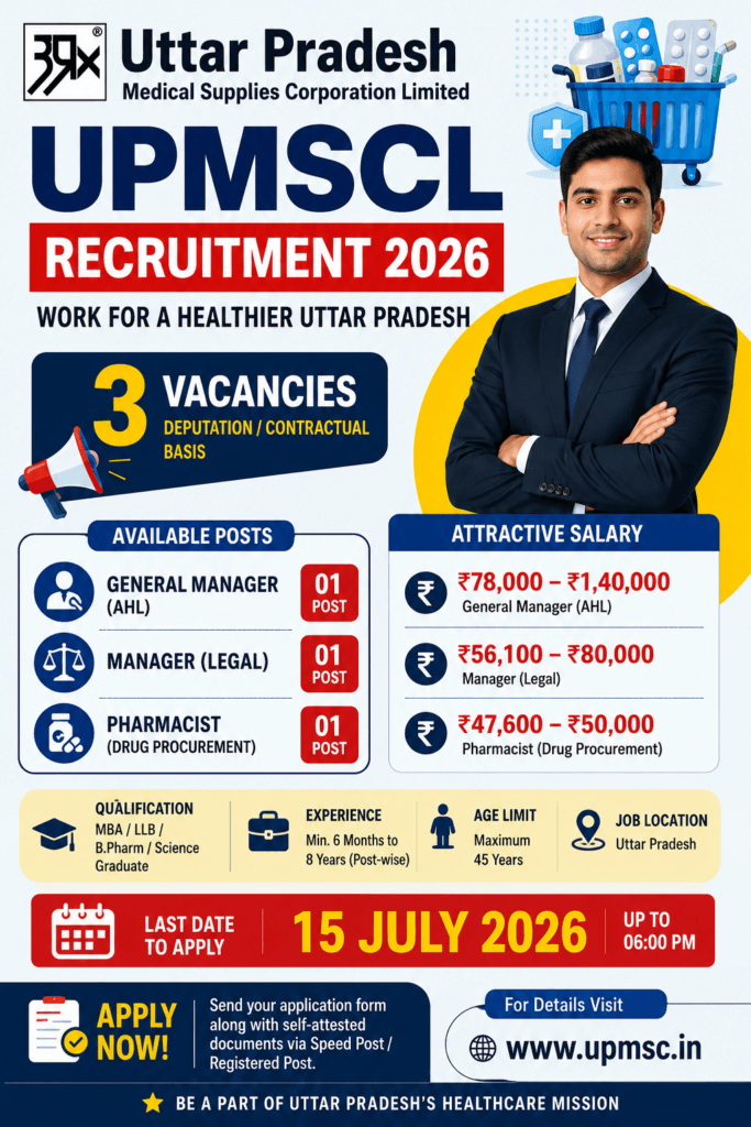 UPMSCL Recruitment 2026