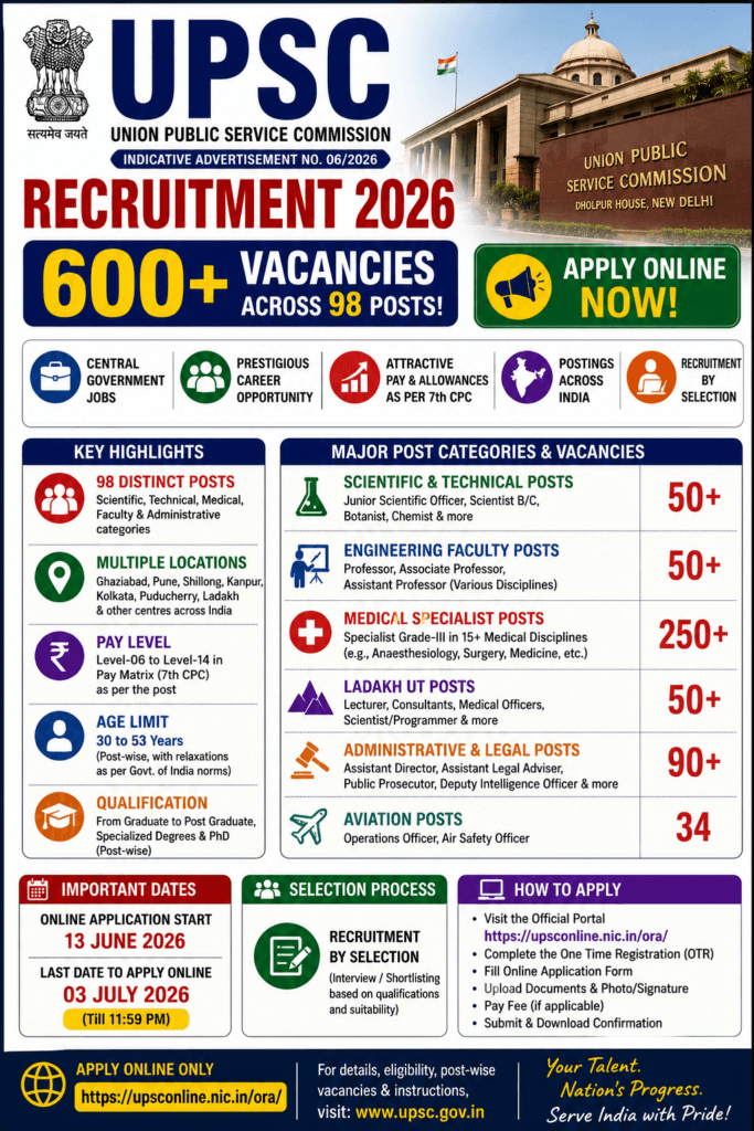 UPSC Recruitment 2026