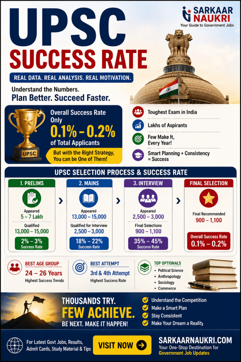 Redirection Success Rate UPSC Success Rate Analysis 2026 | Selection Ratio & Trends