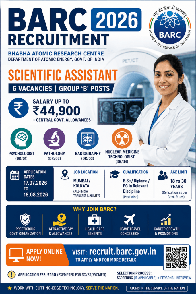 BARC Recruitment 2026