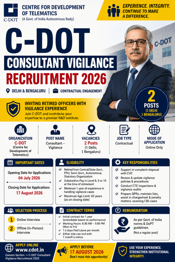 C-DOT Consultant