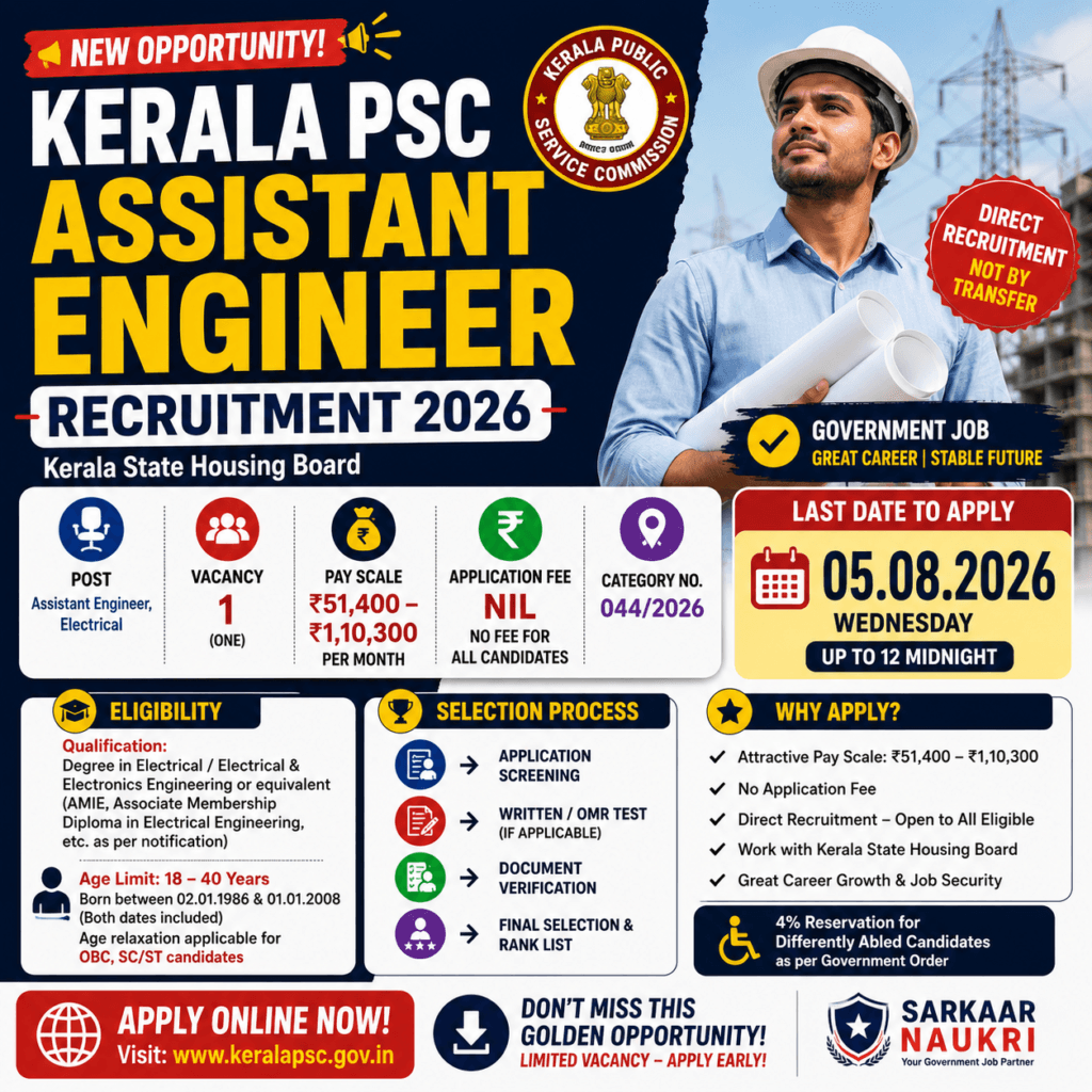 Kerala PSC Assistant Engineer