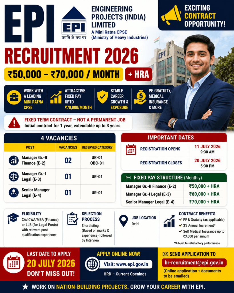 EPI Recruitment 2026