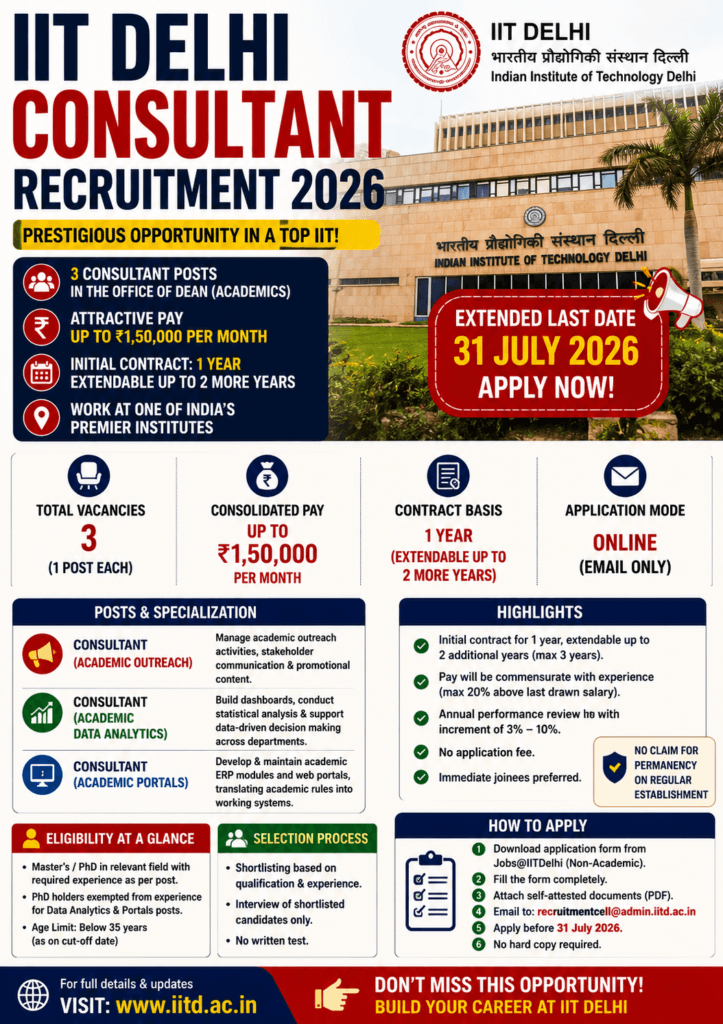 IIT Delhi Consultant