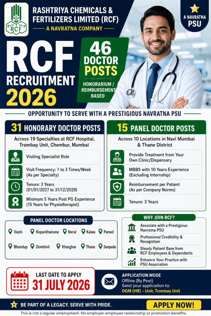 RCF Recruitment 2026