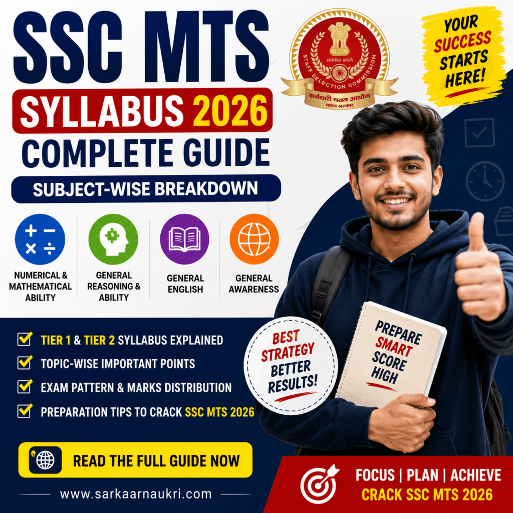 SSC MTS Syllabus