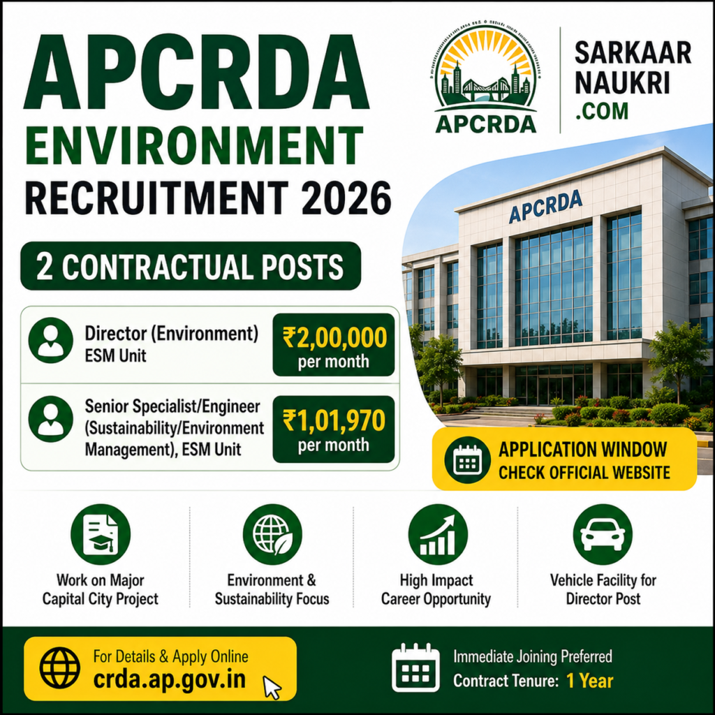 APCRDA Environment Recruitment