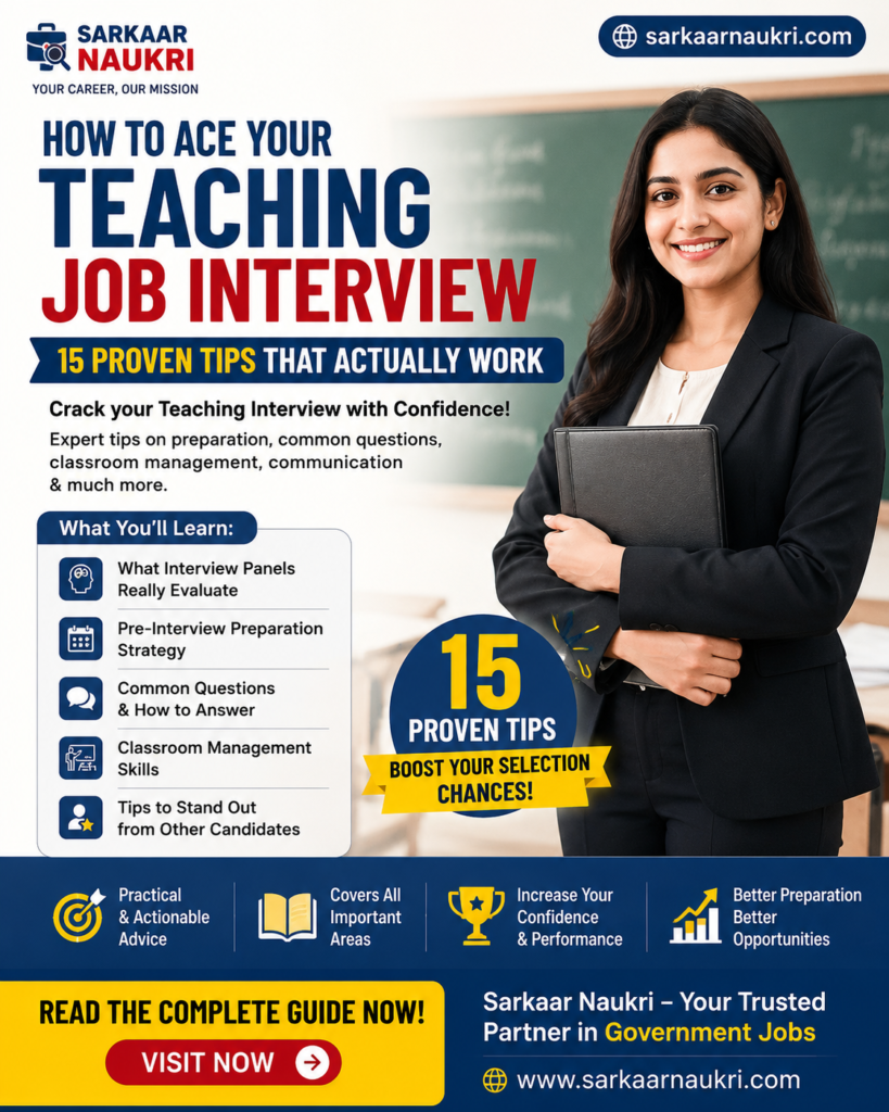 Teaching interview tips