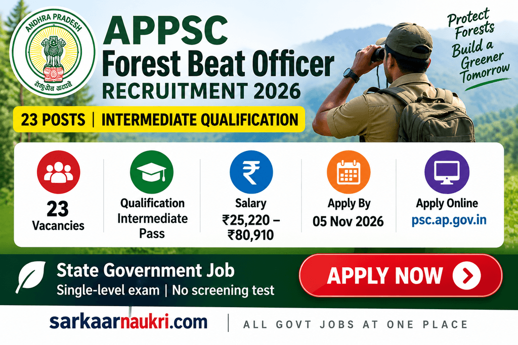 AP Forest Beat Officer Recruitment