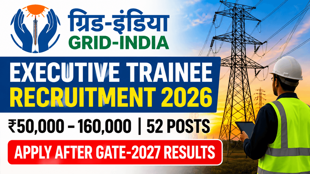 GRID Controller of India Executive Trainee Recruitment 2026